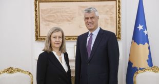 Kryetari i Kosovës, Hashim Thaçi, ka pritur në takim dhe ka biseduar me anëtaren e Senatit të Francës, Helen Mouret