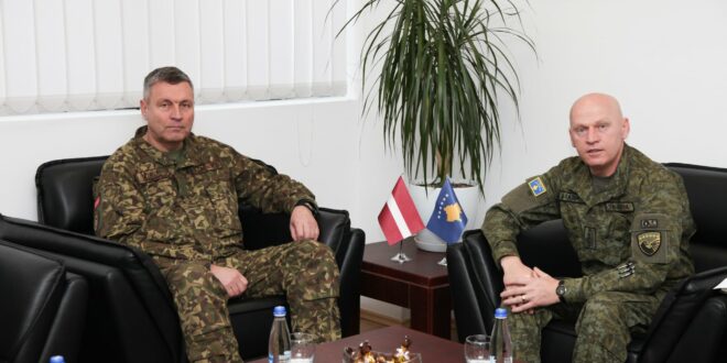 Gjeneral Bashkim Jashari priti në takim Shefin e Mbrojtjes të Republikës Letonisë, Gjenerallejtënant Leonīds Kalnins