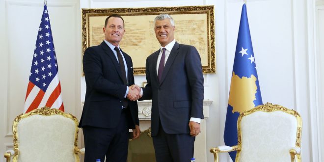 Kryetari Thaçi e përshëndet emërimin e Richard Grenell, shef të Inteligjencës Kombëtare amerikane