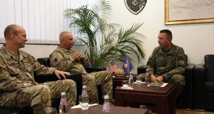 Komandanti i ri i Gardës Kombëtare të Ajovës, Benjamin Corell, po qëndron për vizitë në Ministrinë e Mbrojtjes së Kosovës