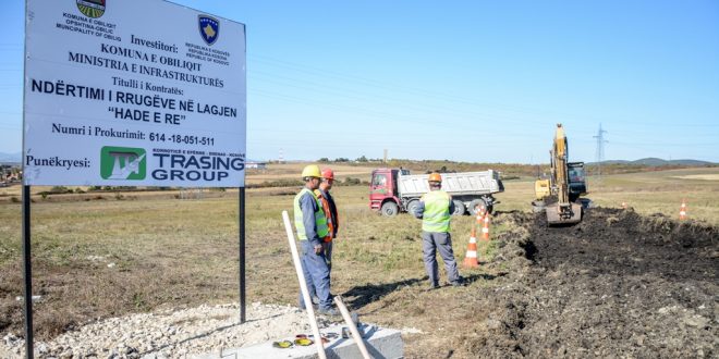 Filluan punimet në ndërtimin e rrugëve në lagjen “Hadja e Re”