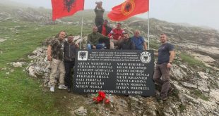 Emrat e 16 dëshmorëve të Batalionit gardist “Shkëlzen Haradinaj” u skalitën në vendin e rënies së tyre, në bjeshkën e Belegut