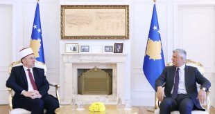 Kryetari Thaçi është informuar sot nga myftiu Tërnava për nisjen e ndërtimit të Xhamisë së Madhe në Prishtinë