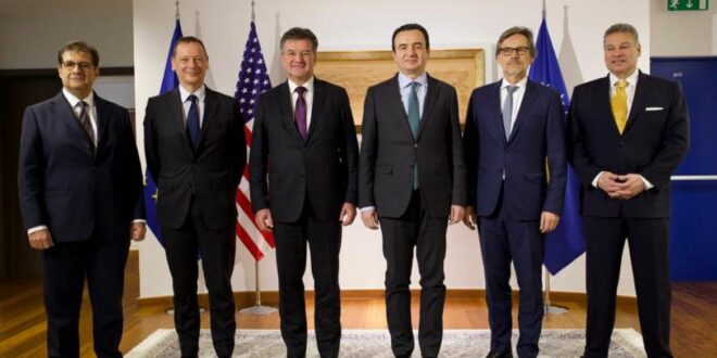 Në takimin e kryeministrit Kurti, me pesë emisarët ndërkombëtarë është diskutuar për projektin e dy gjermanive