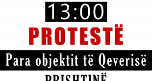 Këshilli Protestues Kundër Riorganizimit të Shkollave në Dardanë proteston të mërkurën para Qeverisë së Kosovës