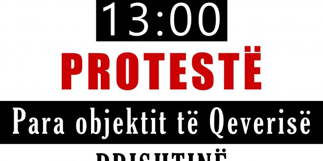 Këshilli Protestues Kundër Riorganizimit të Shkollave në Dardanë proteston të mërkurën para Qeverisë së Kosovës