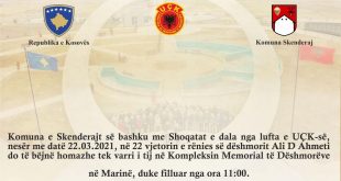 Sot në Marinë të Skenderajt nderohet dëshmori i kombit, Ali Ahmeti në 22 vjetorin e rënies heroike të tij