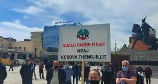 Punëtorët e Shoqërisë Aksionare “Kosova Thëngjill”, protestojnë para Qeverisë më kërkesë rikthimin në punë të punëtorëve