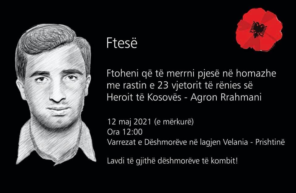 Në 23 vjetorin e rënies në altarin e lirisë nesër nderohet heroit të ...