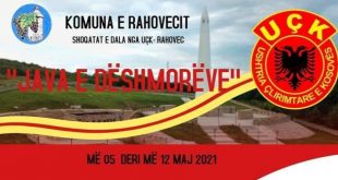 Më disa aktivitete përkujtimore nesër në komunën e Rahovecit përmbyllet Java e Dëshmorëve