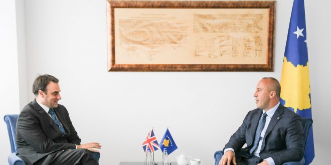 Kryeministri Haradinaj ka pritur sot në një takim ambasadorin e Britanisë së Madhe në Kosovë, Ruairi O’Connell