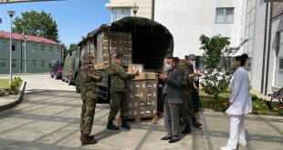 FSK pranon një donacion me materiale mbrojtëse anti-Covid, nga Ministria e Brendshme e gjermane