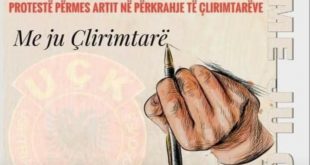 OVL-UÇK dega në Malishevë mban nesër në Prishtinë aktivitet protestues përmes artit, për shkak të fyerjeve që po bëhen ndaj UÇK-së