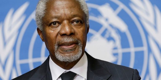Autoritetet më të larta të vendit kanë shfaqur pikëllimi e tyre për vdekjen e Kofi Ananit