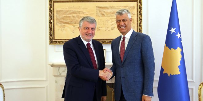 Kryetari Thaçi, sot ka pritur në takim lamtumirës ambasadorin e deritashëm të Francës në Kosovë, Didier Chabert