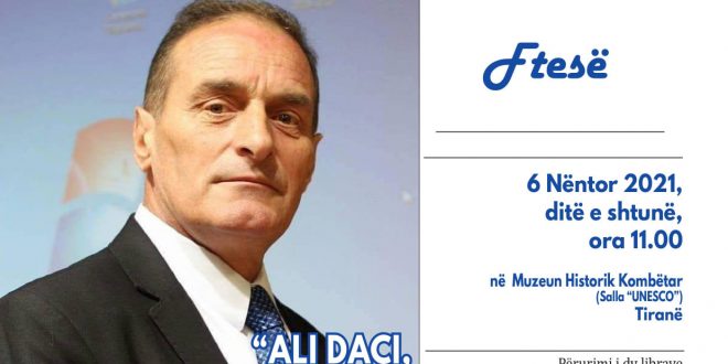 Më 6 Nëntor 2021, mbahet “Takimi i Tiranës, 2021”, me tematikë: “Ali Daci, një emër që i bën nder Kombit”
