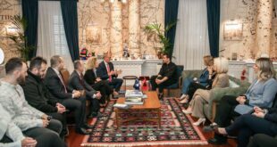 Kryetari i komunës së Ferizajt, Agim Aliu ka vizituar Tiranën ku është pritur nga i pari i kryeqytetit shqiptar Erion Veliaj