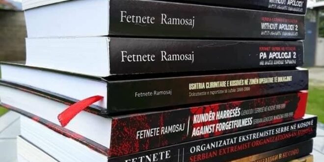Faton B.Mehmetaj: Doli nga shtypi ribotimi i librit: “Ushtria Çlirimtare e Kosovës në Zonën Operative të Dukagjinit e autores, Fetnete Ramosaj