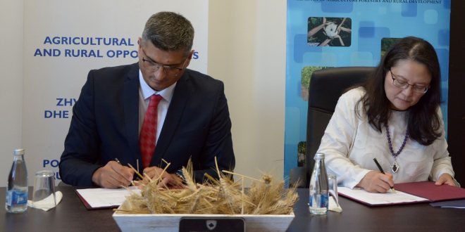 Marrëveshja e Ministrisë së Bujqësisë me USAID-in siguron 3.8 milionë euro për sektorin e bujqësisë