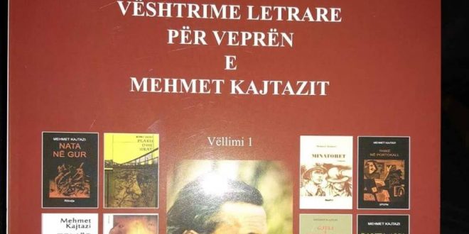 Promovohet vëllimi i parë i librit: “Sy me sy me veprën”, vështrime për veprën e Mehmet Kajtazi