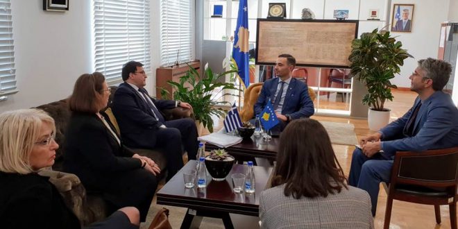 Ministri i Zhvillimit Ekonomik, Valdrin Lluka thotë së Kosova dhe Greqia do të rrisin bashkëpunimin ekonomik