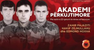 Thaçi: Heroizmi i Zahir Pajazitit, Hakif Zejnullahut dhe Edmond Hoxhës është i përjetësuar në historinë tonë të re