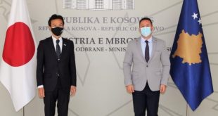 Ministri i Mbrojtjes, Armend Mehaj e takon të ngarkuarin me punë të Japonisë në Kosovë, Ogasawara Mitsunori