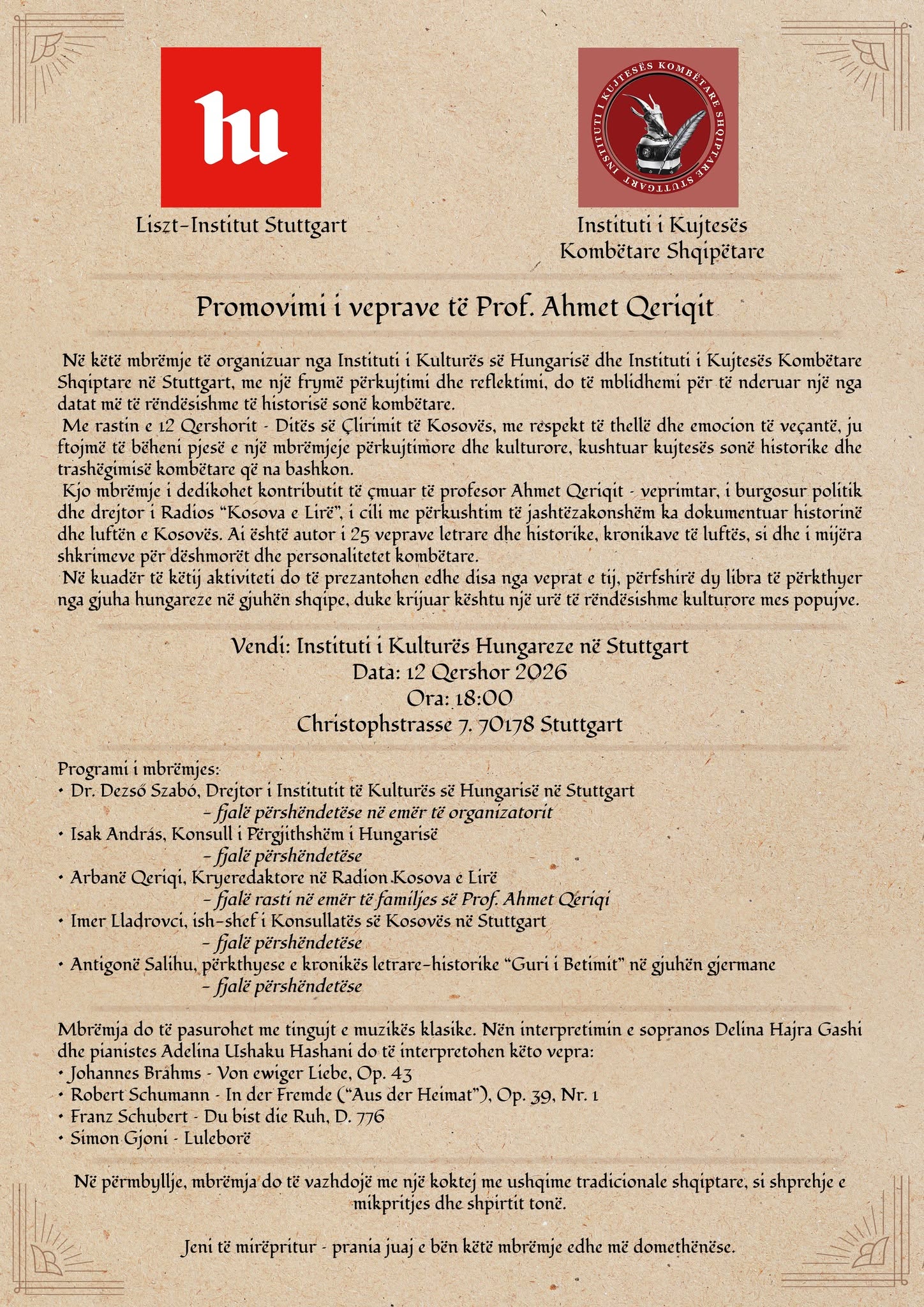 ne-stuttgart-do-te-promovohet-krijimtaria-e-prof-ahmet-qeriqit-ne-kuader-te-dites-se-clirimit-te-kosoves