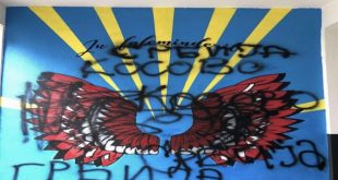 Në shkollën fillore “Naim Frashëri” në Bujanoc, dëmtohet murali falënderues për tekstet mësimore shqipe