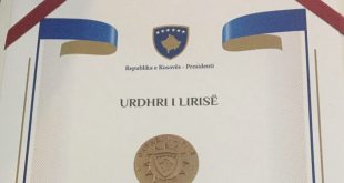 Sipas agjencisë se lajmeve Reuters kryetari Thaçi do ta nderojë kryetarin amerikan Trumpin me “Urdhrin e Lirisë”