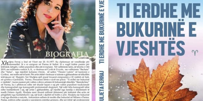 Albert Z. ZHOLI: TI ERDHE ME BUKURINË E VJESHTËS" libri plot emocione i poetes, Xhuljeta Ferraj