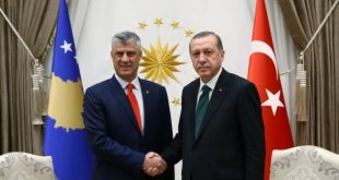 Kryetari i Kosovës, Hashim Thaçi e uron Erdoganin, për rizgjedhjen e tij në krye të shtetit turk