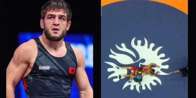 Selimkan Abakarov fitoi titullin Kampion Bote në mundje duke përfaqësuar Shqipërinë në Botërorin e Beogradit