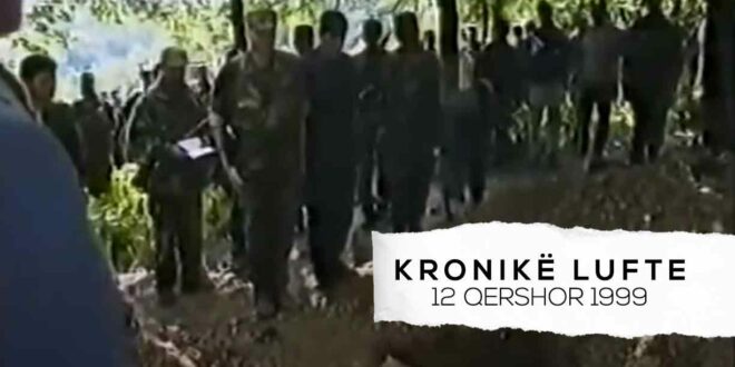 Ahmet Qeriqi: Ndihma humanitare nga ajri edhe në Malet e Berishës. Edhe tre dëshmorë varrosen në Varrezat e Dëshmorëve në Kleçkë. (E shtunë 12 qershor, 1999)
