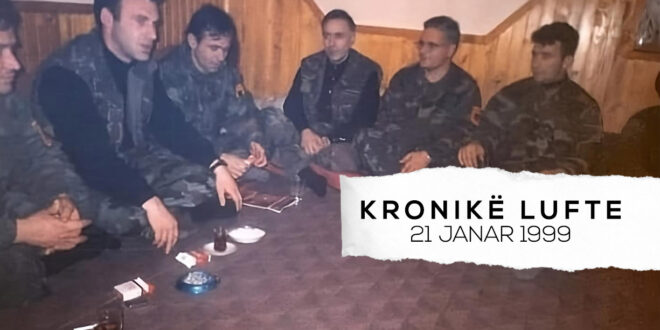 Ahmet Qeriqi: Selinë e Radios dhe të Agjencisë e vizitojnë Komandant Çeliku dhe Inspektori i Përgjithshëm i Shtabit, Rexhep Selimi, 21 janar, 1999
