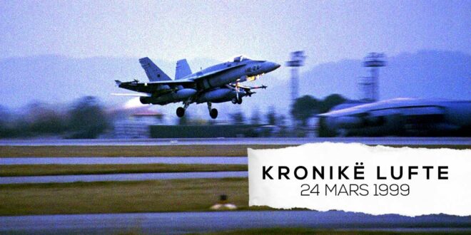 Ahmet Qeriqi: Në orën 20.00 aeroplanë bombardues të Aleancës Ushtarake Veriatlantike kanë filluar intervenimin nga ajri kundër Jugosllavisë. Në Kosovë dhe përgjithësisht në botë po hapet një kapitull i ri i historisë. (24 mars, 1999)