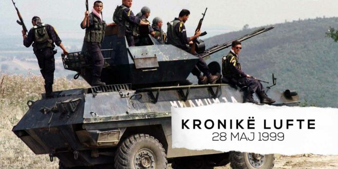 Ahmet Qeriqi: Serbët po mundohen t`i zënë korridoret tona në relacion Pjetërshticë, Zborc e Godanc. (E premte 28 maj, 1999)