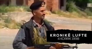 Jetë Hasani dhe disa ushtarë në spotin informativ të CCN-it (E shtunë 4 korrik, 1998)