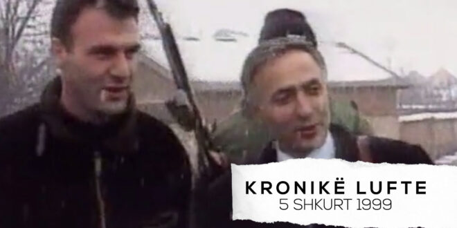 Ahmet Qeriqi: Delegacioni i UÇK-së niset për në Rambuje të Francës. Nisja u bë nga Fshati Shalë, 5 shkurt, 1999