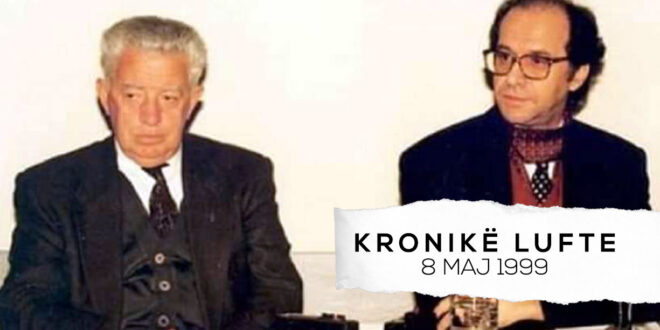 Ahmet Qeriqi: Bandat serbe kanë vrarë profesor Fehmi Aganin. Ata po bëjnë përpjekje që këtë akt të tyre qyqar t’ia adresojnë UÇK-së. Aeroplanë të NATO-s kanë goditur godinën e Ambasadës kineze në Beograd. (E shtunë 8 maj, 1999)
