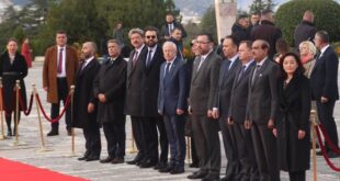 Ambasadorët e disa vendeve në Tiranë bënë homazhe te Varrezat e Dëshmorëve për 29 Nëntorin, Ditën e Çlirimit të Shqipërisë