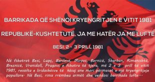 Nesër në Besi zbulohet pllakati i gurë-themelit ku do të vendoset Monumenti i Kryengritjes Shqiptare të vitit 1981