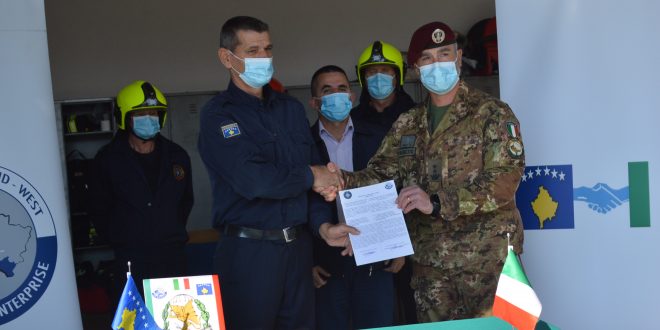 KFOR - CIMIC italian ka ndihmuar njësinë e Zjarrfikësve dhe Shpëtimit në Malishevë