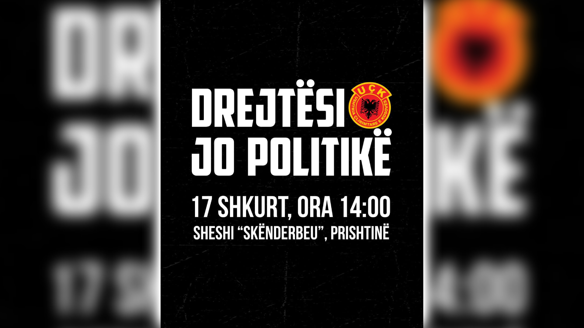 Asnjë politikan nuk do të flasë në marshin  Drejtësi  jo politikë 