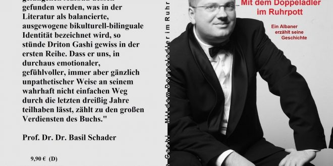 Shefqet DIBRANI: Driton Gashi, "MIT DEM DOPPELADLER IM RUHRPOTT", rrëfime në gjuhën gjermane