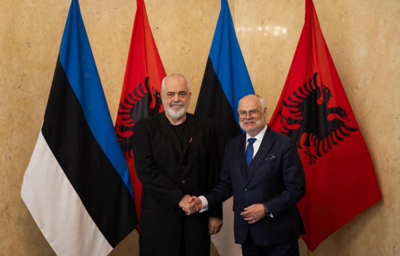 Kryeministri Rama pritet nga presidenti i Estonisë  Alar Karis