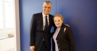 Thaçi: Albright, më mirë se kushdo tjetër personifikon rrugëtimin e vështirë, por me krenari të lirisë e çlirimit të Kosovës