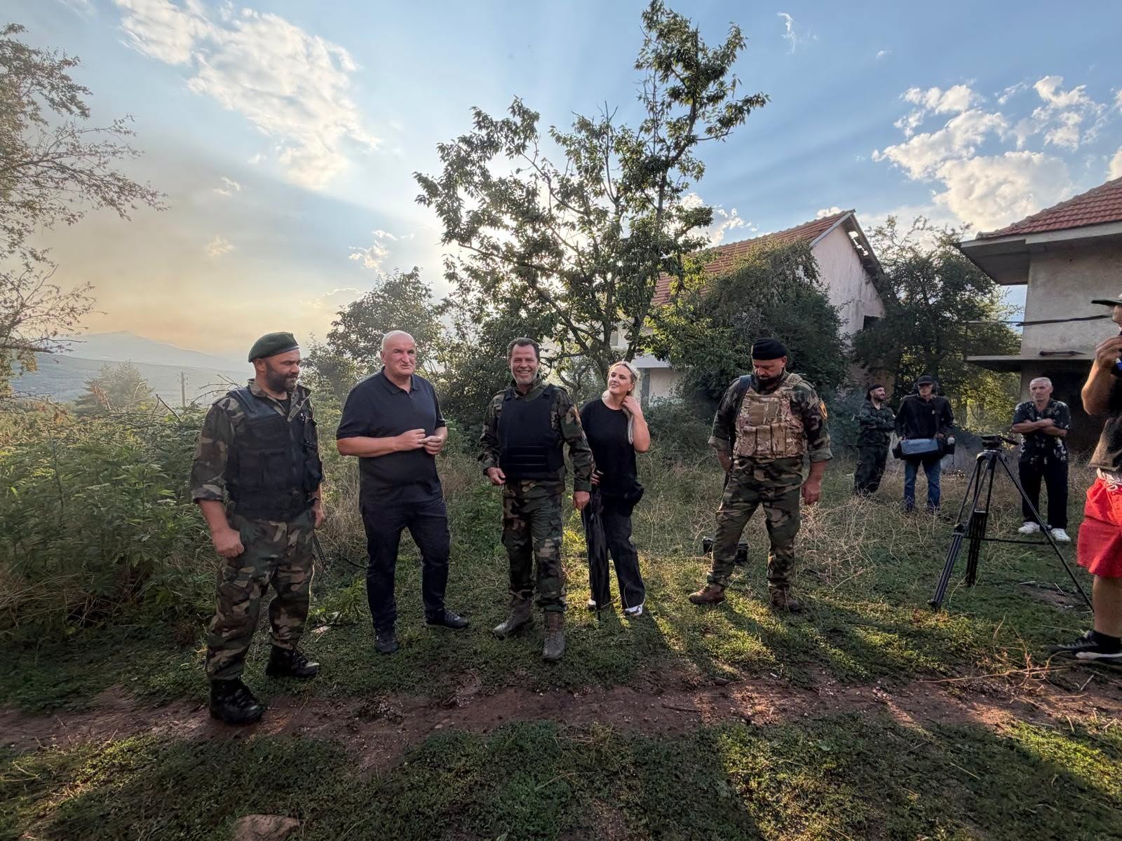 Kryetari Haliti viziton nga afër xhirimet e filmit  Sakrifica   vlerëson kontributin e Halil dhe Merita Budakovës për artin filmik shqiptar