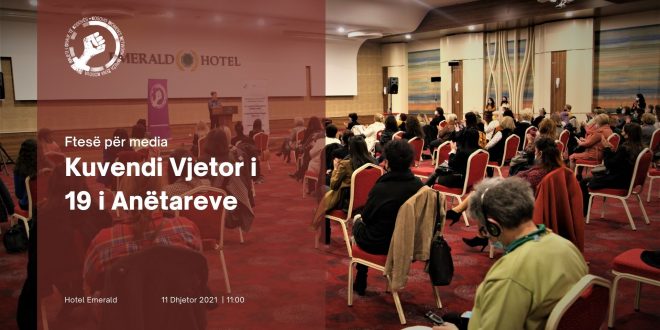 Kuvendi Vjetor i 19-të i Anëtareve të RrGK-së mbahet diten e  shtunë, me 11 dhjetor 2021, nga ora  11:00-14:00 ne Hotel Emerald, Salla Strauss