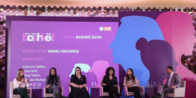Në kuadër të Konventës Programore të Gruas Demokratike të Kosovës, është mbajtur paneli i parë i diskutimit me temën “Bashkë! 50/50”